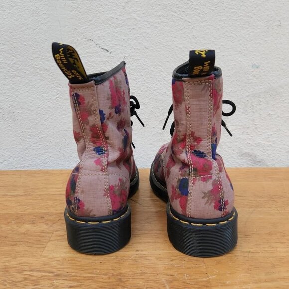 Dr. Martens Floral Castel Boots - Picture 4 of 11